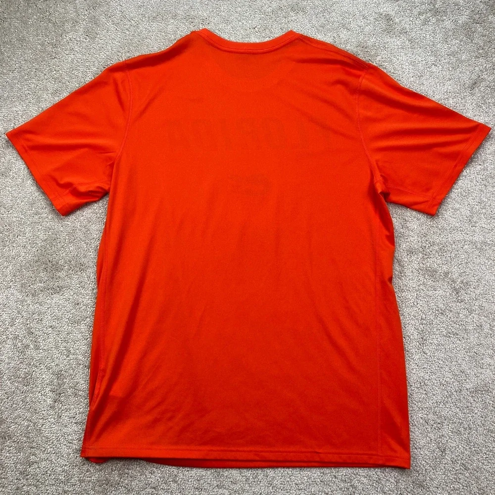 Nike Mens Large T-Shirt Orange Florida Gators Dri-Fit Short Sleeve Logo Tee